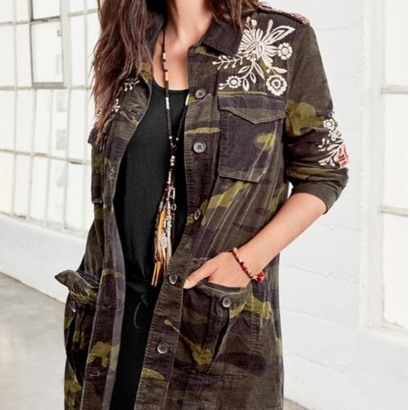 Johnny Was Jackets & Blazers - Nwt Johnny Was embroidered Military Jacket  S